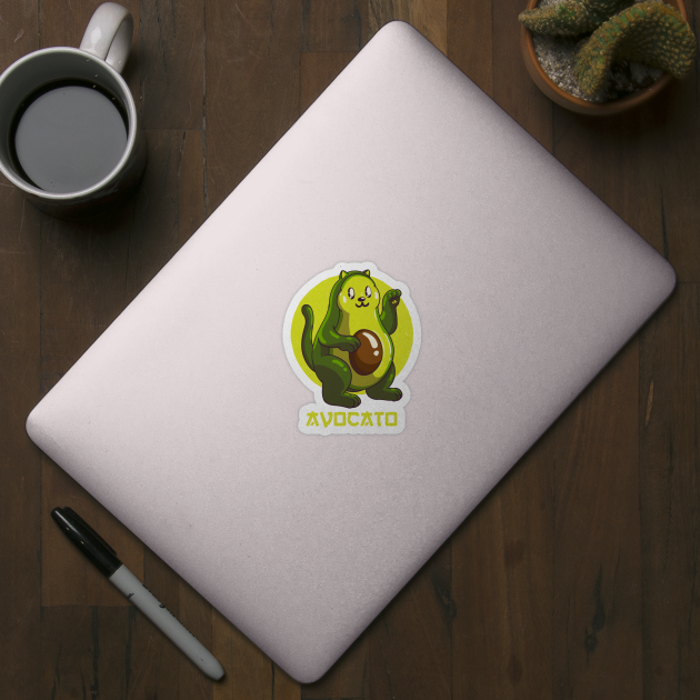 Avocato Avocado Cat by anycolordesigns